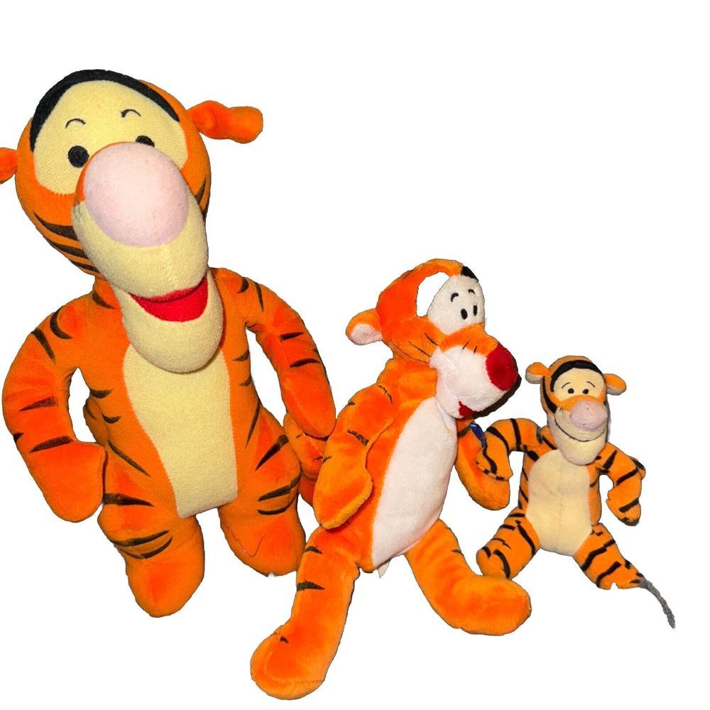 Fisher Price/ Disney 12",  11" And 6" Tigger Plush Bundle (all Three)